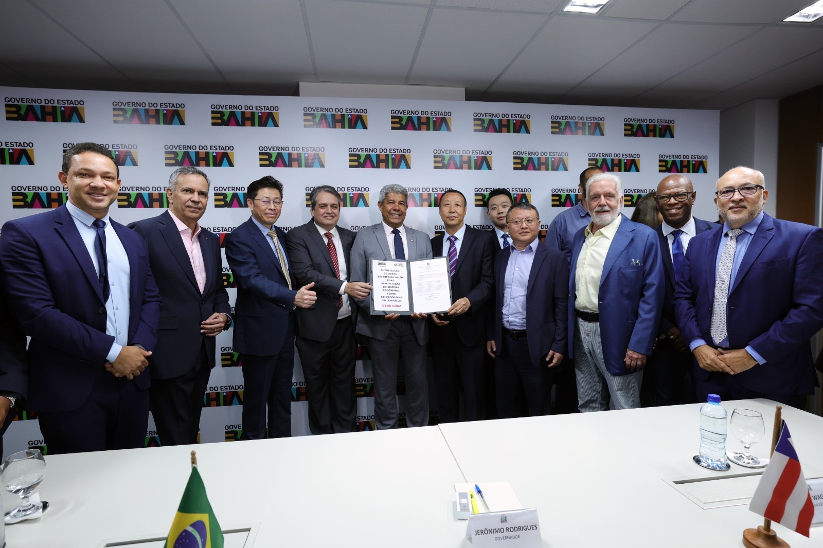 Jerônimo autoriza nova etapa das obras da Ponte Salvador-Itaparica